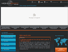 Tablet Screenshot of mondosport-travel.com